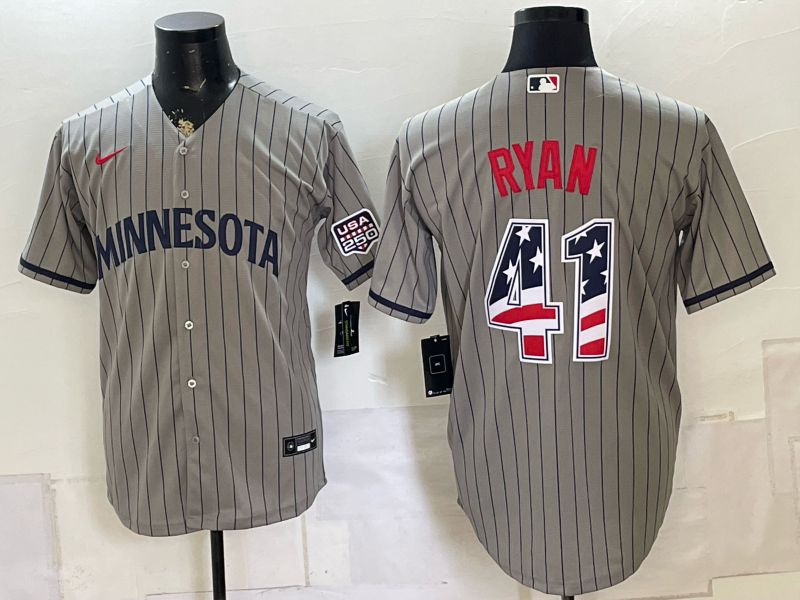 Men 2026 Minnesota Twins #41 Ryan grey Nike Limited NFL Jersey 0727002